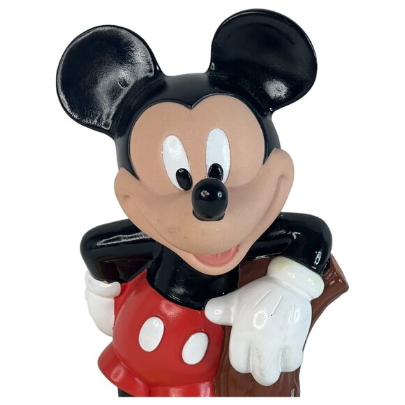 Vintage Mickey Mouse Figurine Coin Bank 8" Walt Disney Collectible Home Decor - Picture 2 of 10